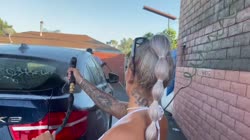 Hayley Davies - Car Wash Babe Takes Double BBC Penetration For Extra Cash