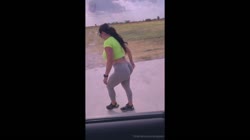 Yiny Leon - Getting Fucked And Creampied In The Car